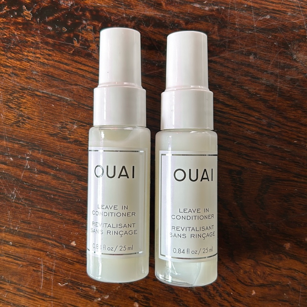 OUAI Leave In Conditioner- two travel size 25ML bottles New